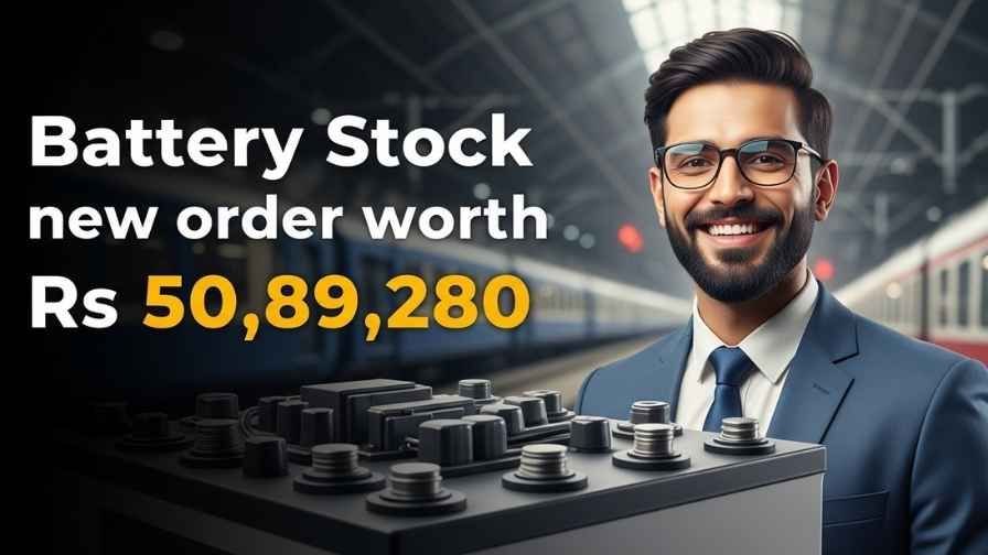 Battery Stock Got 50 Lakh Order From Railway Company